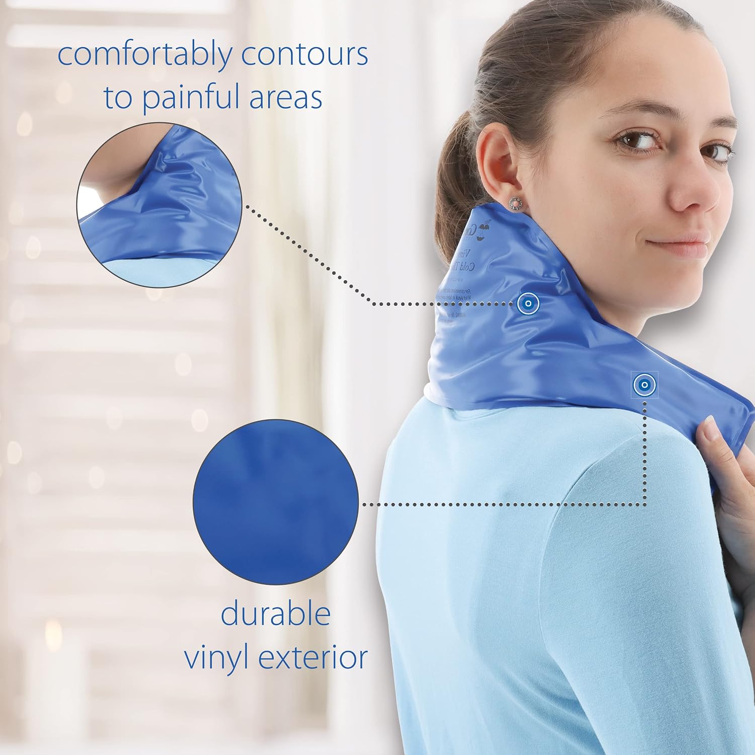 Core Products Flexible Vinyl Intense Cold Pack for Neck, Shoulders & Back - 11" X 15"