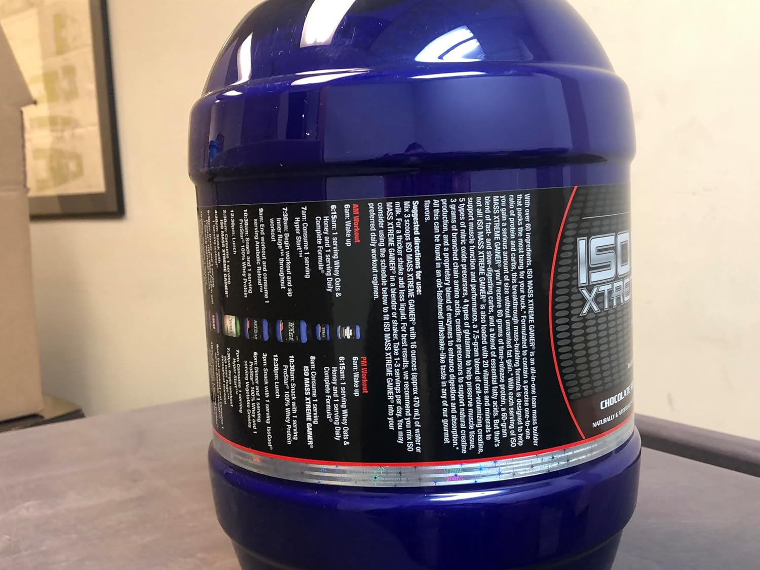 Ultimate Nutrition ISO Mass Xtreme Gainer, Chocolate Milk, 10 lb | 60g Whey Protein Blend, 60g Complex Carbs, 7 Types Of Creatine, 4 Types Glutamine, Lean Mass Gainer For Recovery