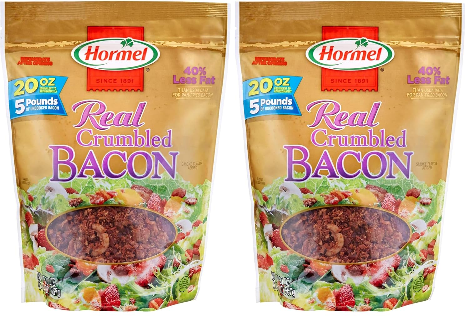 Hormel Premium Real Crumbled Bacon, 20 Oz Pouch
