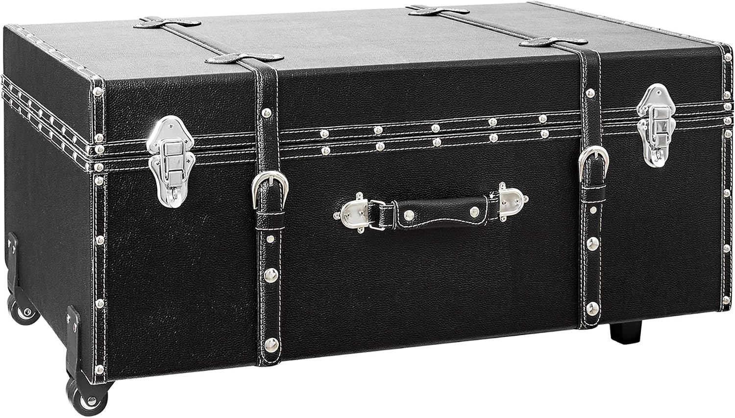 DormCo Texture® Brand Trunk - Black - Large