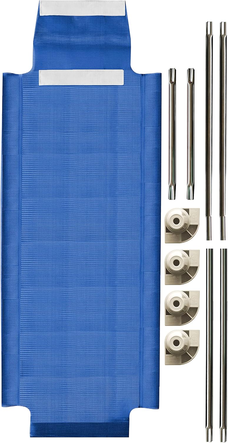 Acrimet Toddler Cot Bed for Kids, Travel, Day Care, 52" x 21", Blue, 1 Pack