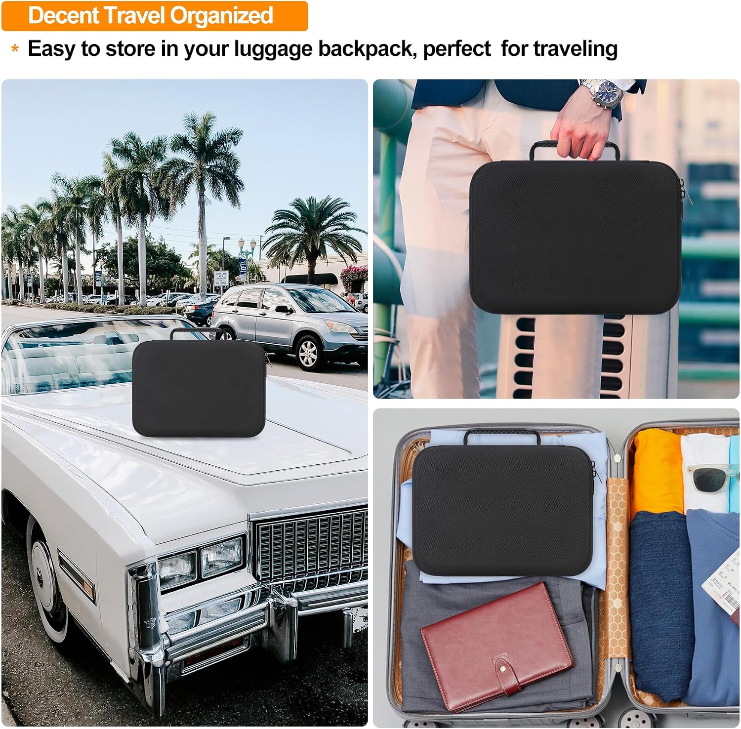 Elonbo Carrying Case for Halo Bolt Ultimate 2.0/3.0 Portable Car Battery Jump Starter/Halo Bolt 55500 mwh/Air 58830/ Air + 55500/58830/ 44400/57720