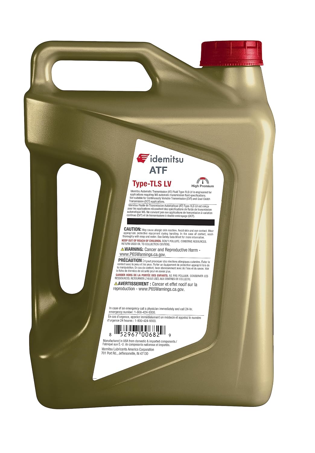 Idemitsu ATF Type TLS-LV (WS) Automatic Transmission Fluid for Toyota/Lexus/Scion - 1 Quart