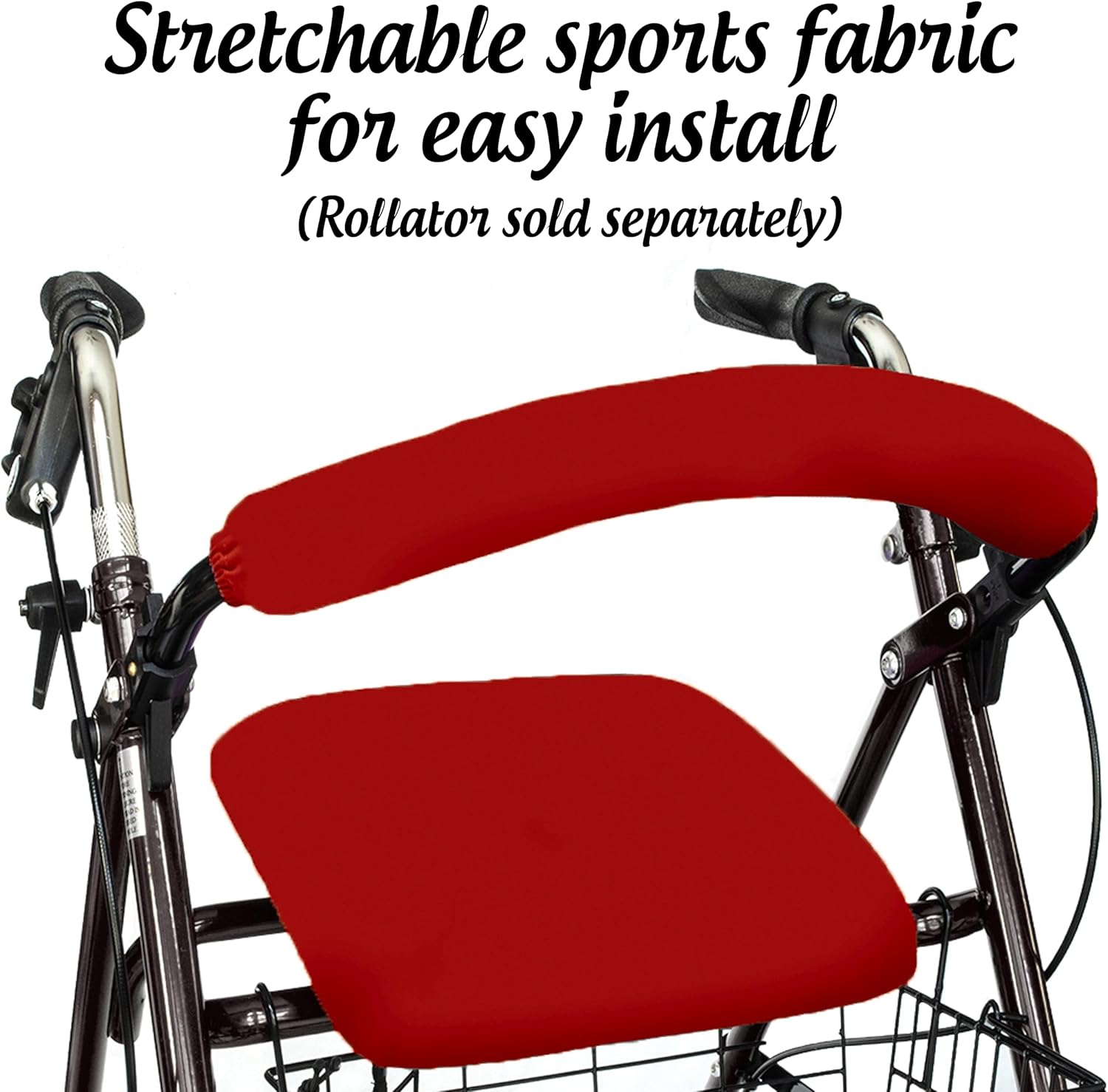 Top Glides Playful Purple Universal Rollator Walker Seat and Backrest Covers (Purple)