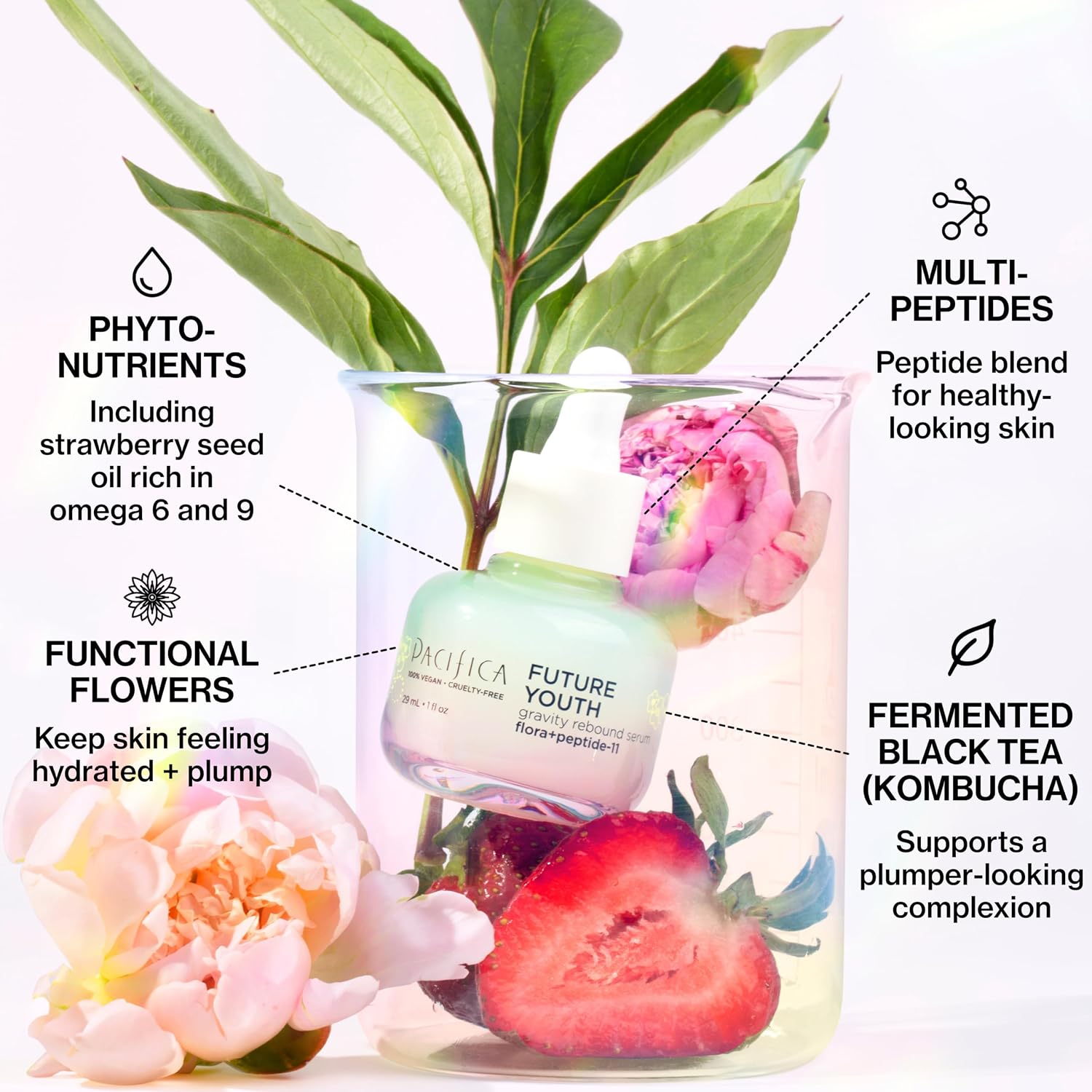 Pacifica Vitamin C Serum for Face – Glow Baby Brightening Facial Serum with Glycolic Acid – Vitamin C Booster Skin Care, Dark Spot Corrector, Vegan Skincare for Glowing Skin, Dermatologist Tested