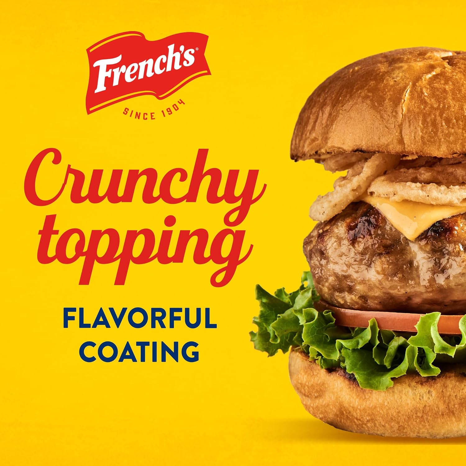 French's Crispy Fried Onions, Original, Made with Real Onions, No Artificial Flavors, Sprinkle on Salads, Potatoes, Chicken, Burgers