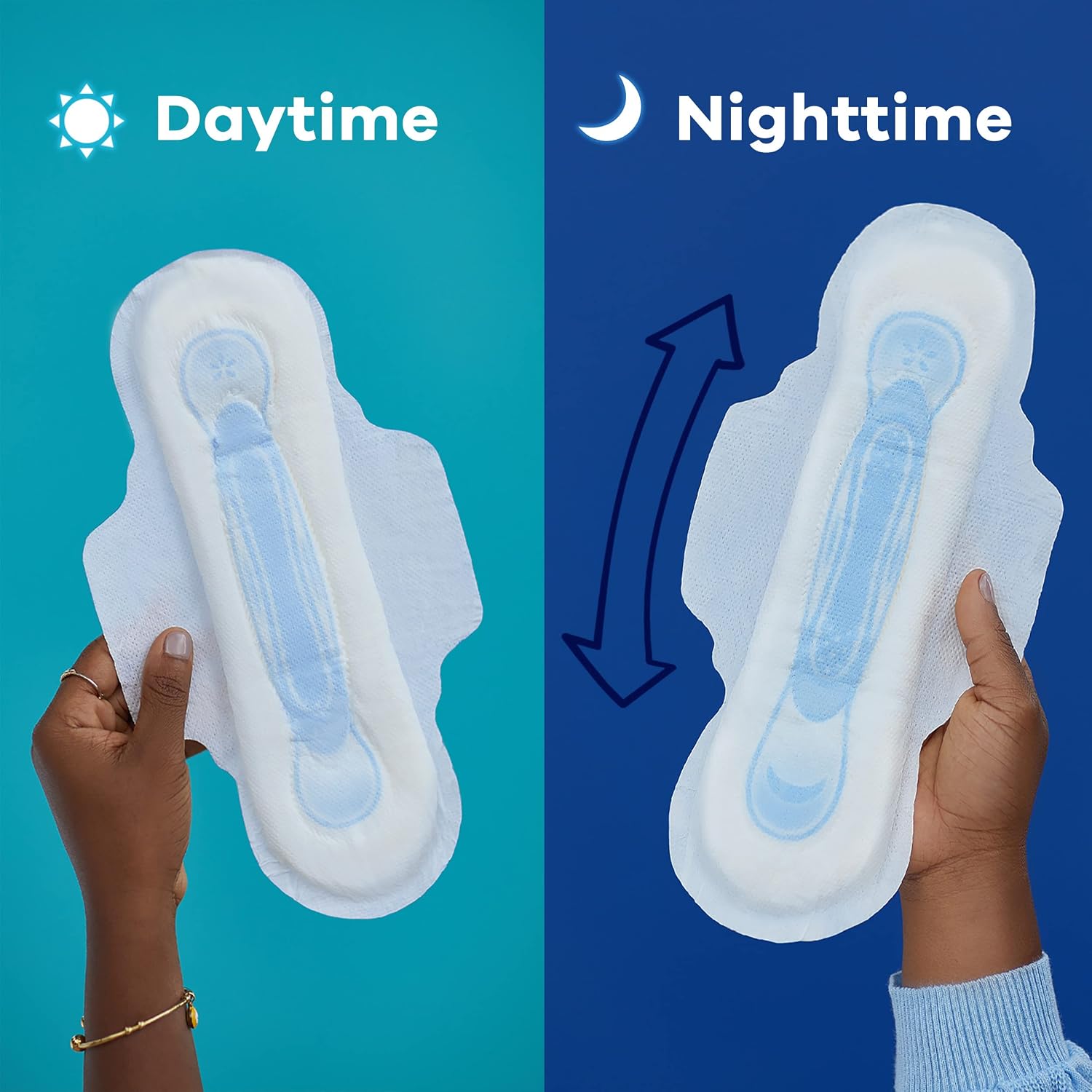 Always Maxi Overnight Pads with Wings for Women, Size 5, Extra Heavy Overnight Absorbency, Unscented, 36 Count