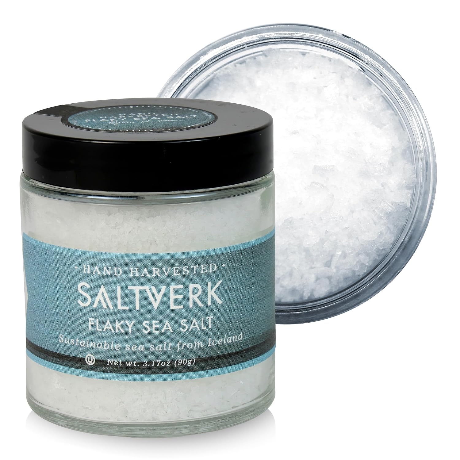 Saltverk Sea Salt - Seaweed 3.17 Oz | Gourmet, Icelandic, Hand Harvested and Sustainably Made