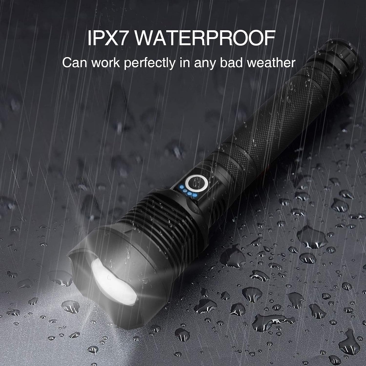 Lylting Rechargeable LED Flashlights High Lumens, 99, 000 Lumens Super Bright Flashlight with 5 Modes & Waterproof