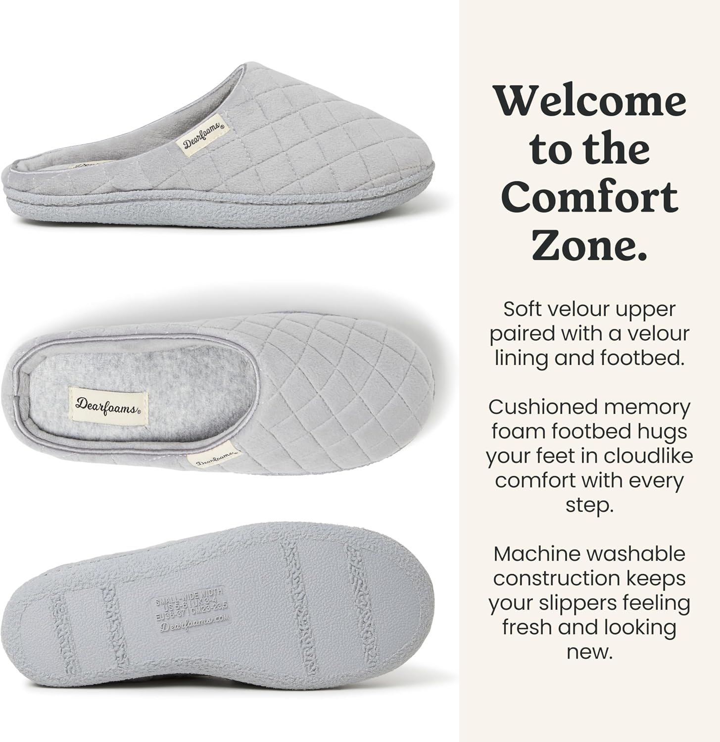 Leslie Terry Clog House Shoes with Memory Foam, Indoor Slippers with Wide Widths