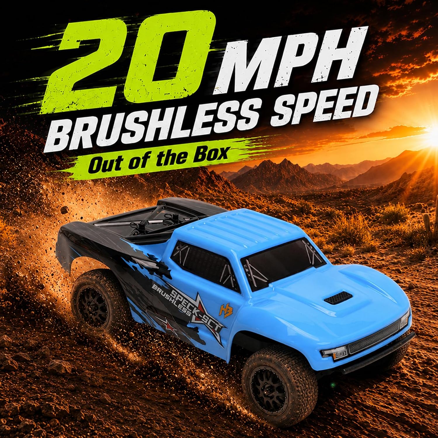 HOBBYPLUS Speck B Elite Brushless 1/24 2WD Mini RC Car - RTR RC Buggy, Fast Mini Racing Buggy – Remote Control Car Racing Vehicles (Razor Magenta)