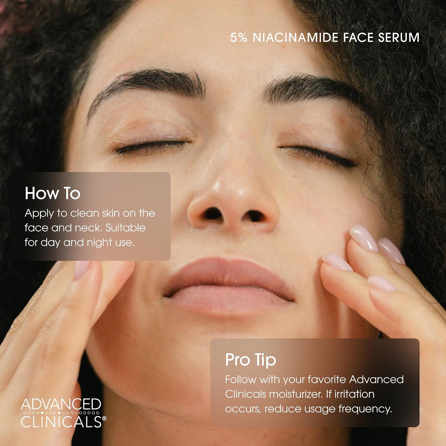 Advanced Clinicals Brightening Vitamin C Serum For Face With Glycolic Acid + Lactic Acid | Vitamin C Eye Serum Face Moisturizer For Improving Look Of Dark Spots & Uneven Complexion, 1.75 Fl Oz