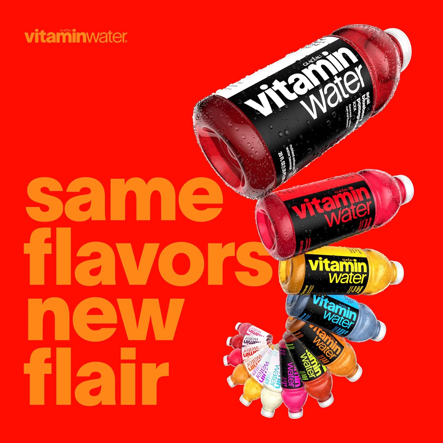 vitaminwater Squeezed Lemonade Zero Sugar, Flavored Water Beverage Bottles, 20 fl oz, 12 Pack
