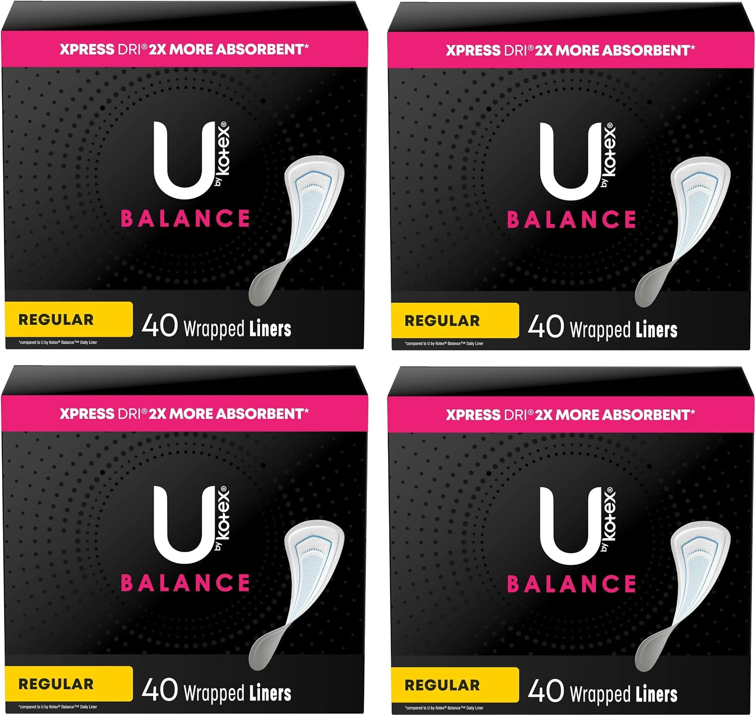 U by Kotex Curves Panty Liners Regular (Pack of 4)4