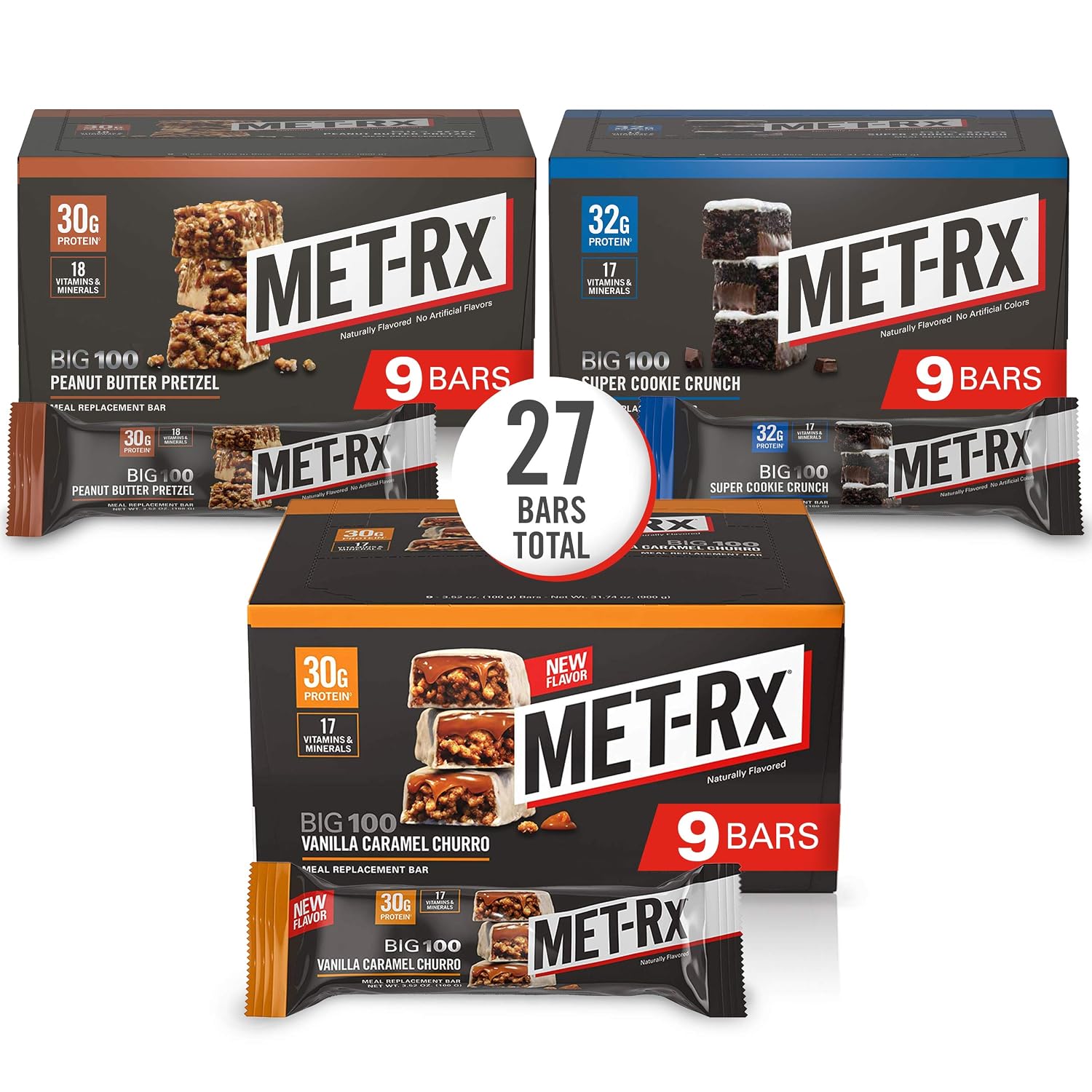MET-Rx Protein Plus Bar, Great as Healthy Meal Replacement, Snack, and Help Support Energy, Gluten Free, Peanut Butter Cup, With Vitamin A, Vitamin C, and Zinc to Support Immune Health, 85 g,9 Count | Great as Healthy Meal Replacement, Snack, and Help Su…