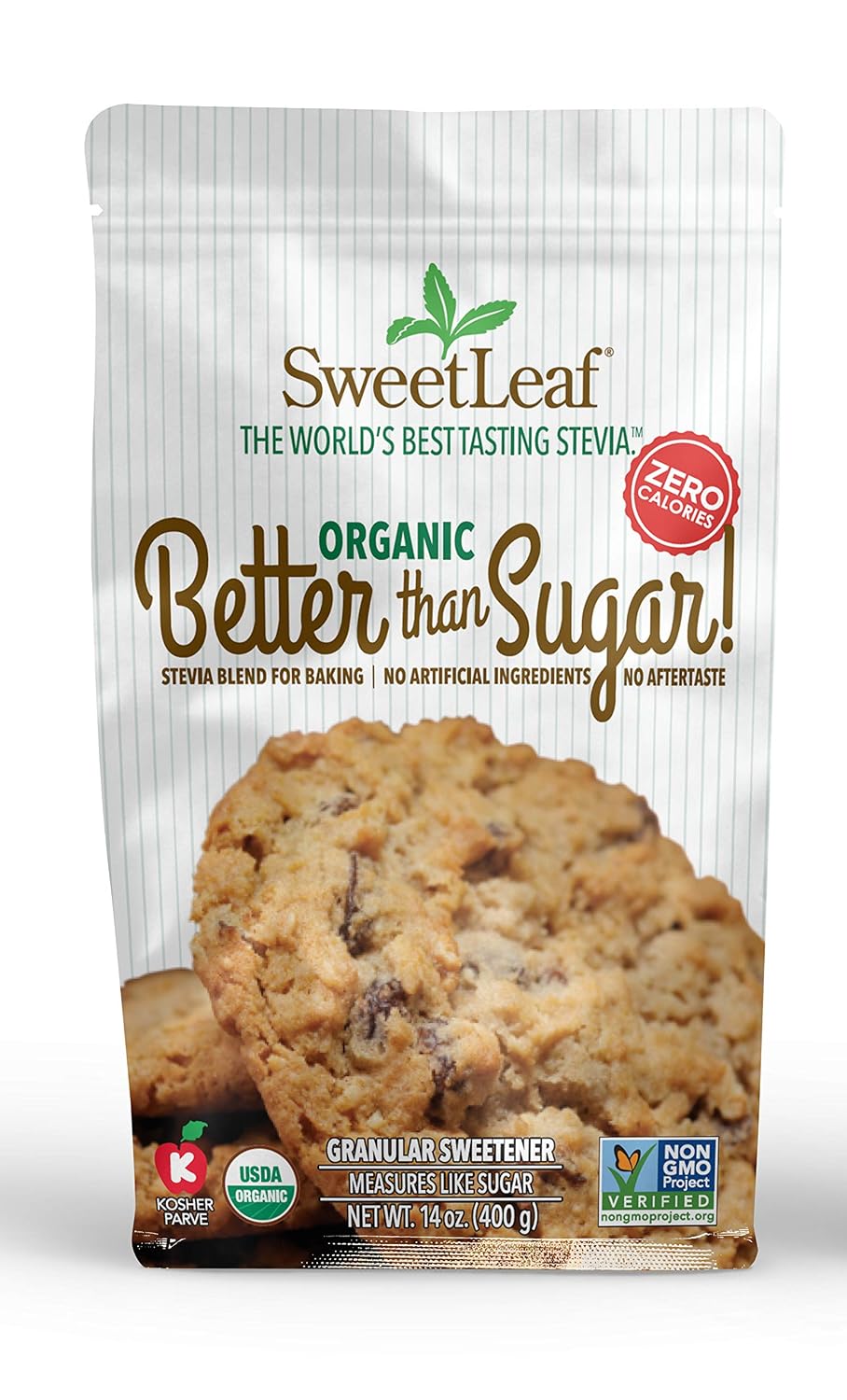 SweetLeaf Better Than Sugar Sweetener Alternative - 12.7 Oz | Powdered Sugar Substitute with Stevia & Erythritol, Use for Frosting, Baking, Coffee, Keto Friendly