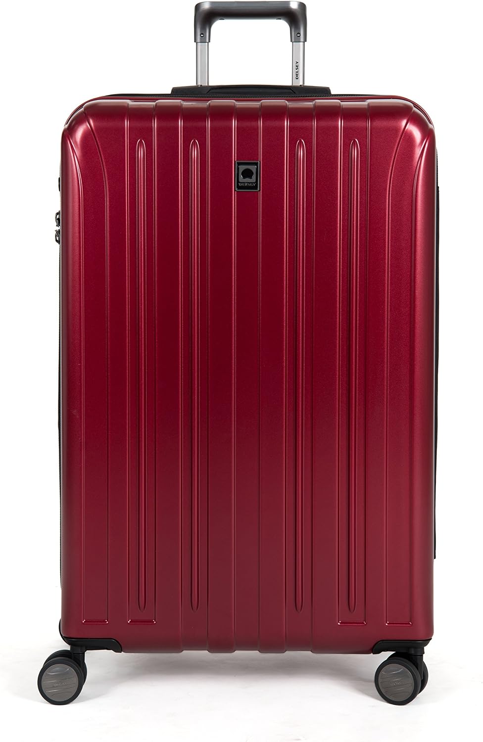 DELSEY PARIS Titanium Hardside Expandable Luggage with Spinner Wheels Carry-On Luggage, Graphite, Carry-On 19 Inch
