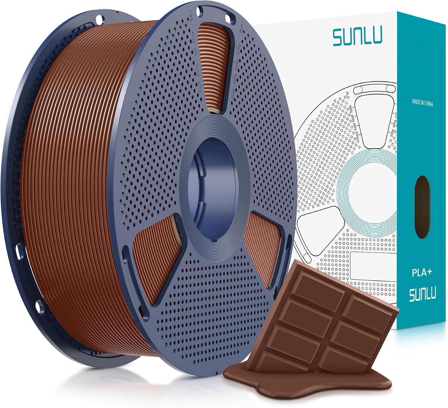 SUNLU PLA Plus Filament 1.75mm White 1KG