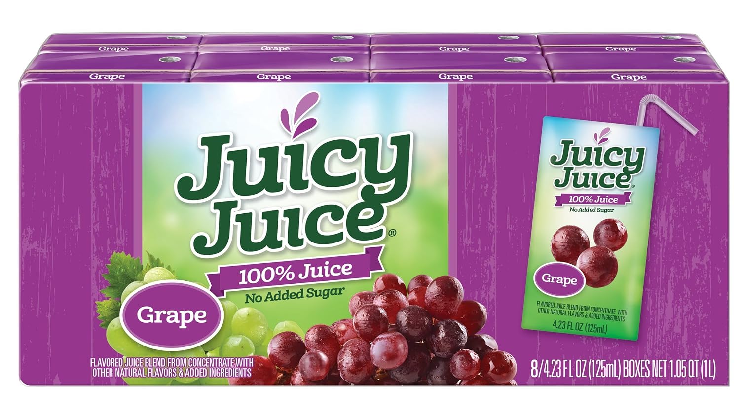 Juicy Juice Apple, 4.23 Ounce Boxes, 8 Count (Pack of 5)