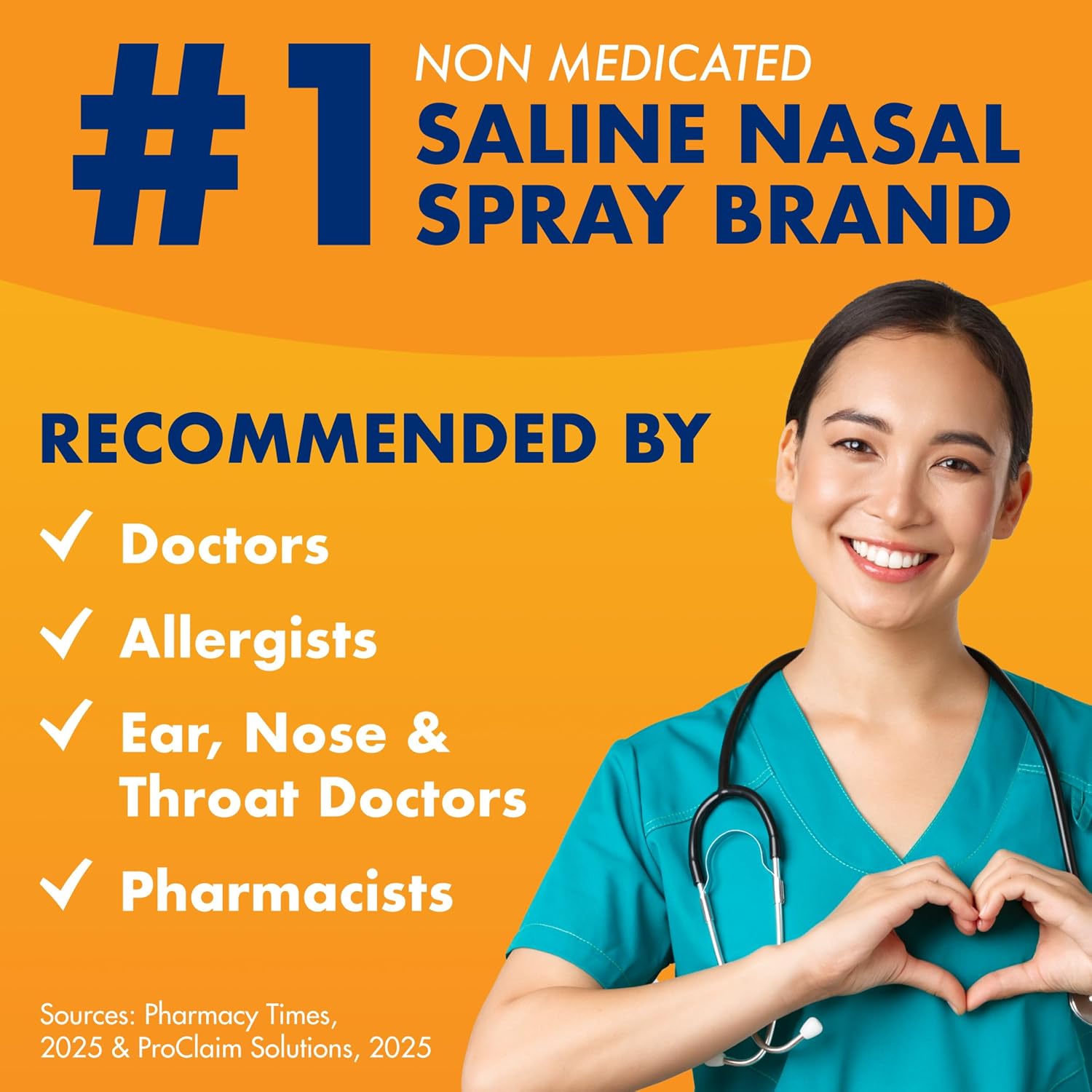 ARM & HAMMER Simply Saline Nighttime Nasal Mist, 4.6 oz | For Nighttime Nasal Congestion, Calming Eucalyptus, Safe with Rx and OTC