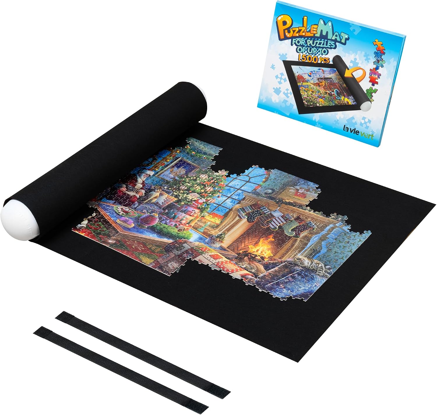 Lavievert 1500 Piece Jigsaw Puzzle Mat Roll Up, Portable Board for Adults