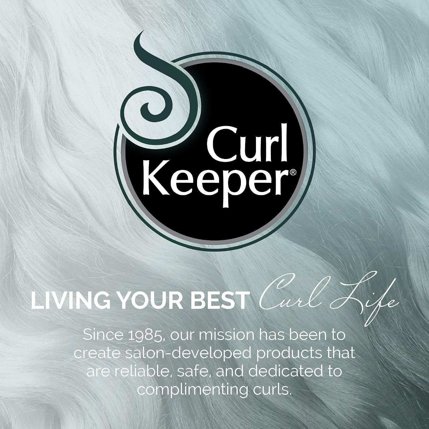 Curl Keeper Refresh Hair Styling Spray for Curly Hair - Lightweight Water-Based Anti-Frizz Formula with Hold for Wavy and Curly Styles, 8 Fl Oz