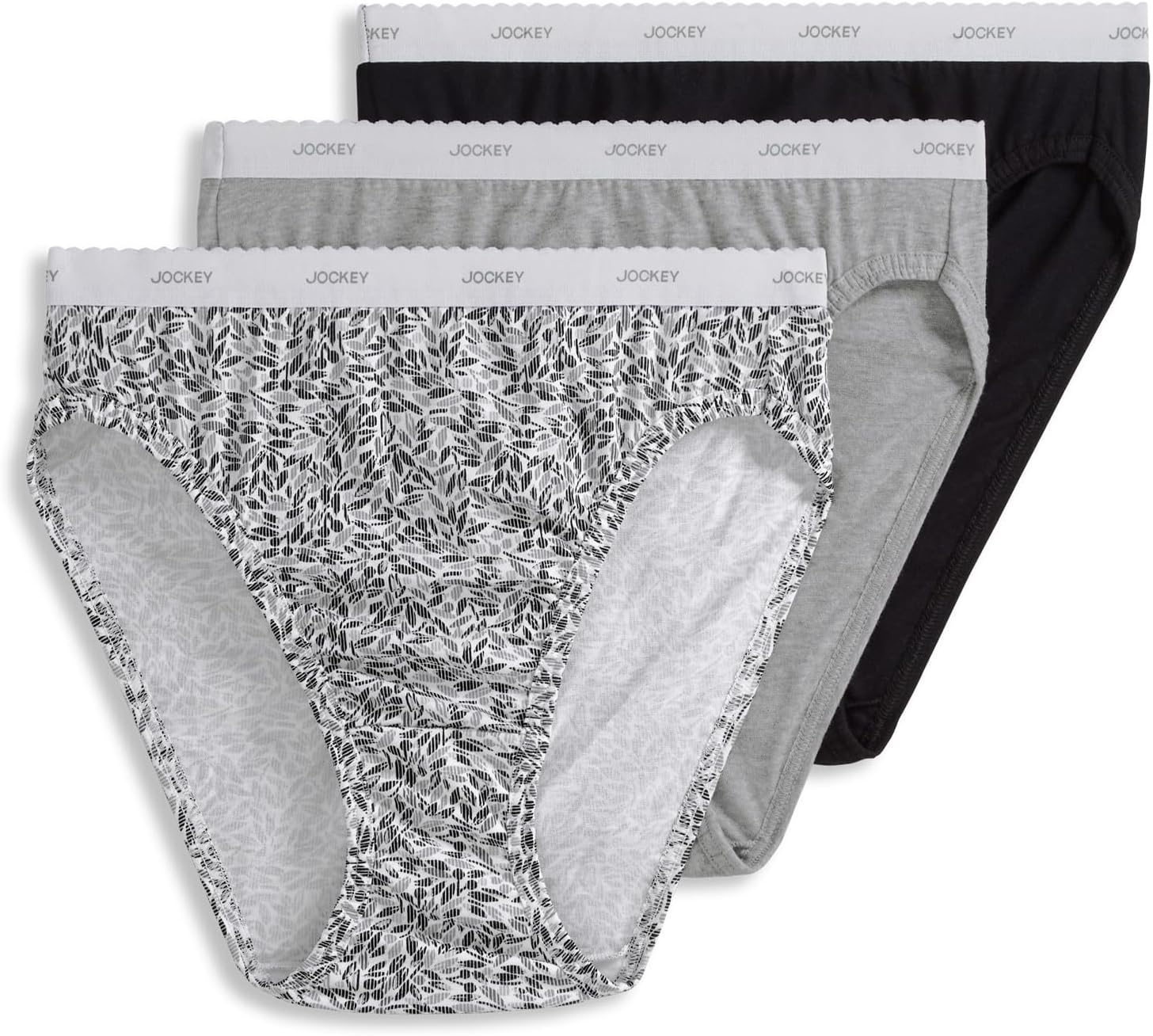 Jockey Women's Underwear 100% Cotton Classic French Cut - 3 Pack