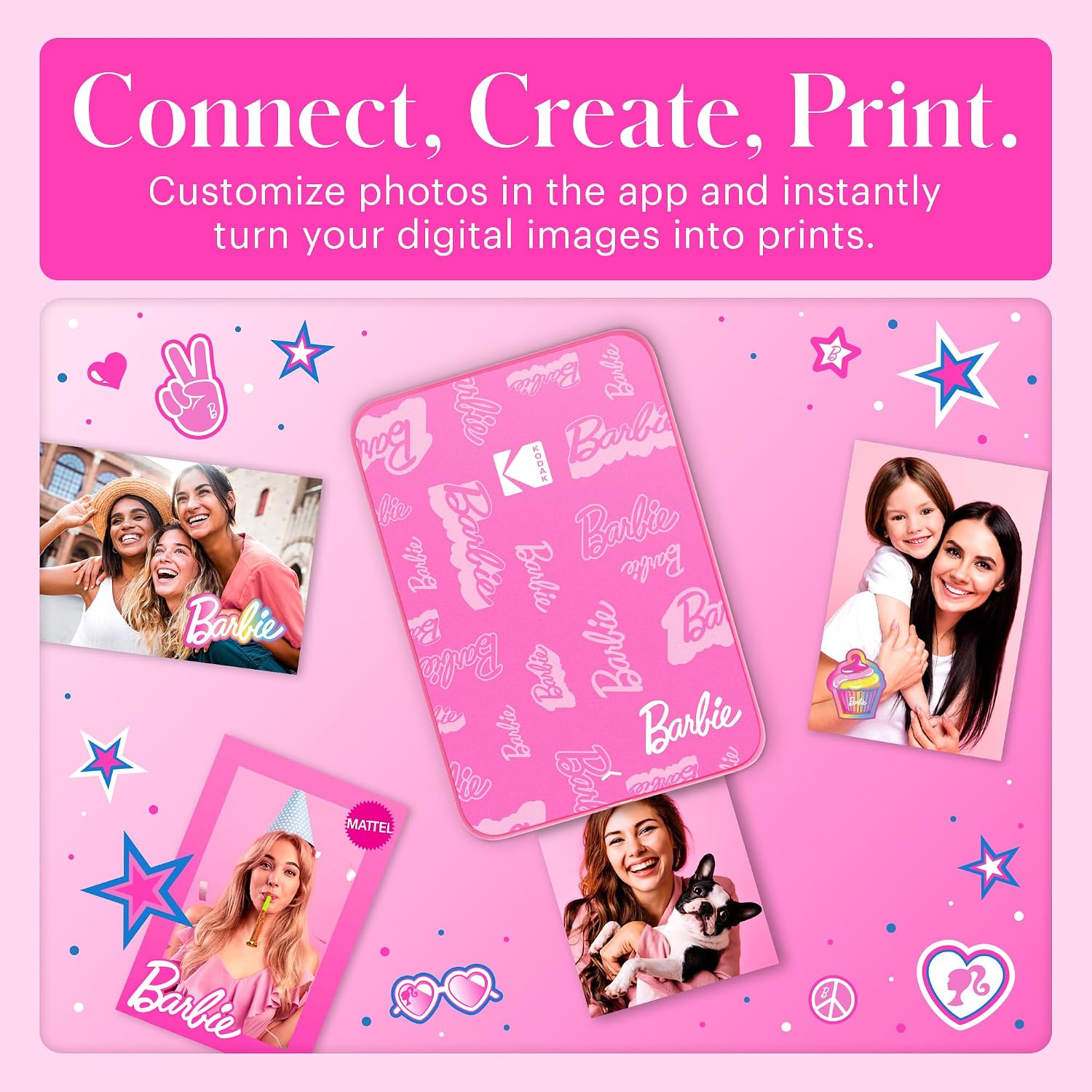 KODAK Step Instant Smartphone Photo Printer, Portable Mini Color Wireless Mobile Printer, Zink 2x3” (5.1x7.5 cm) Sticky-Back Photos