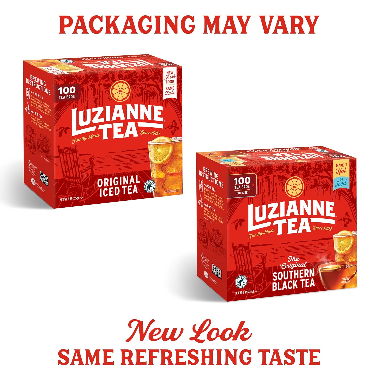 Luzianne Green Tea Bags, Family Size, 24ct Box (Pack of 1)