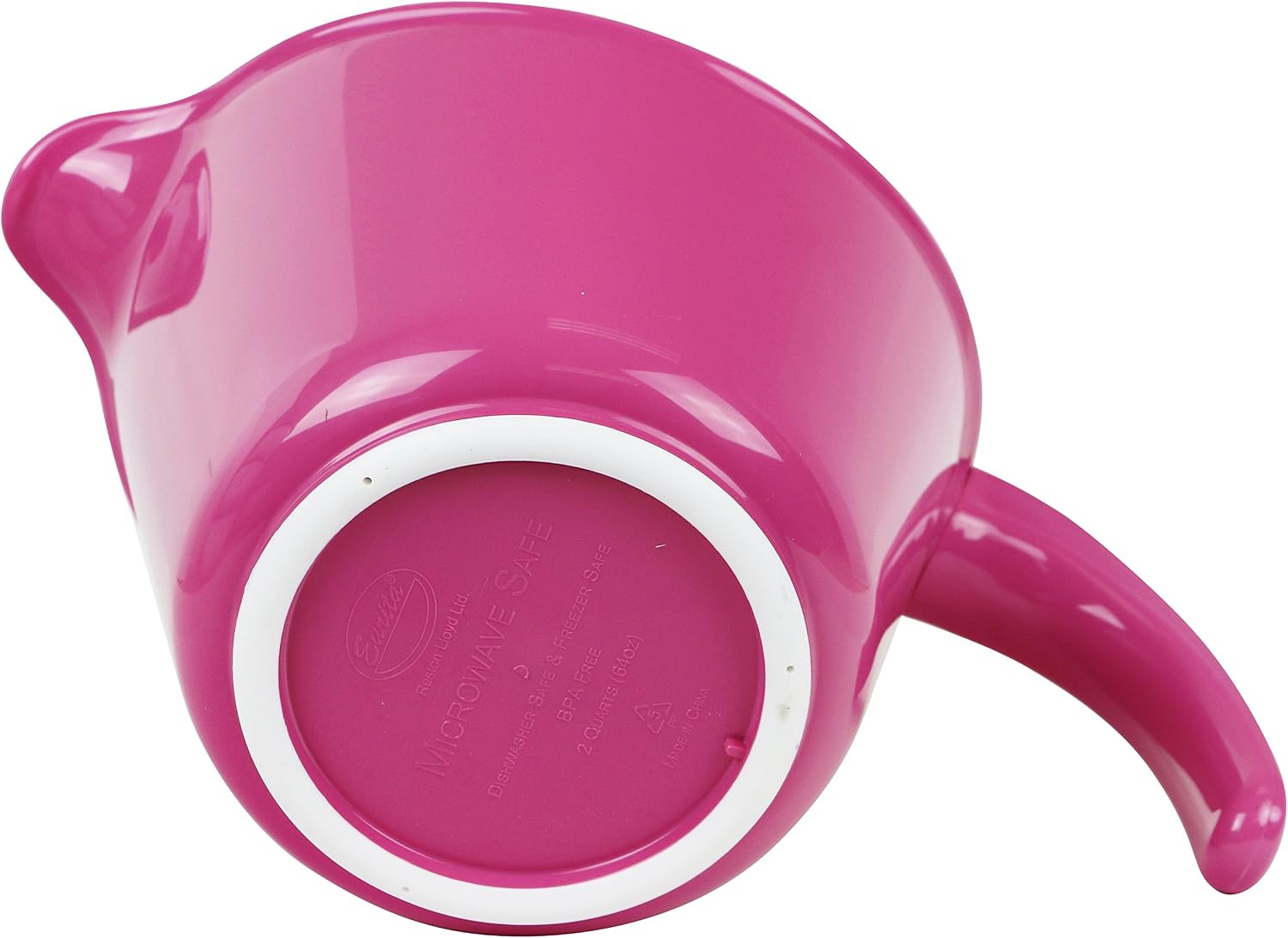 Reston Lloyd, Batter Bowl With Pour Spout, Non-Slip Base, Erogonomic Space Saving Detachable Handle, 2 QT Heavy Duty BPA-Free Microwave & Dishwasher Safe, Plum