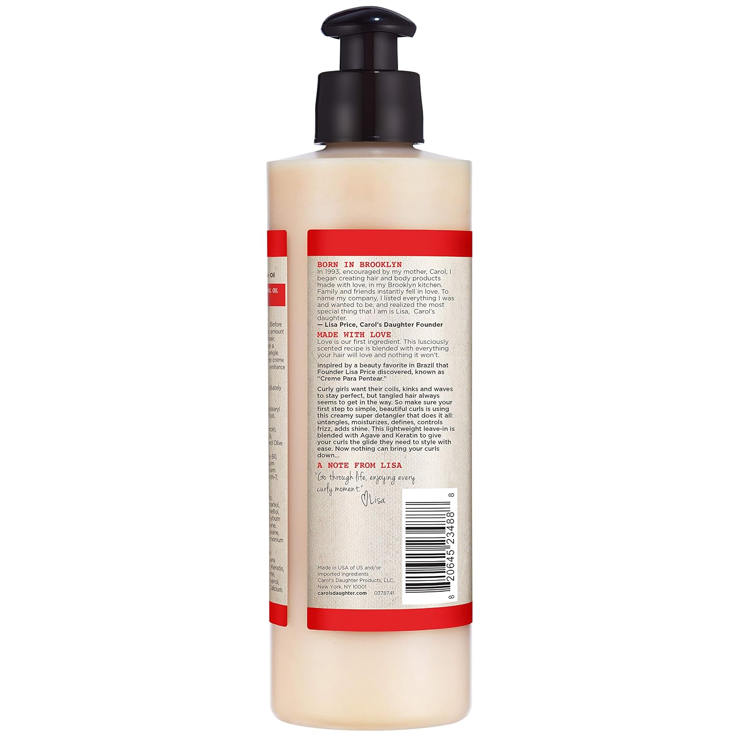 Carol's Daughter Hair Milk Curl Refresher Spray for Coils and Waves, with Agave, Sweet Almond and Wheat Protein, 10 fl oz