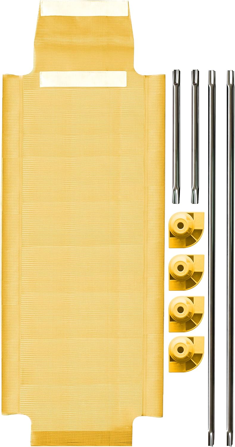 Acrimet Toddler Cot Bed for Kids, Travel, Day Care, 52" x 21" Yellow 1 Pack | Portable, Stackable Design