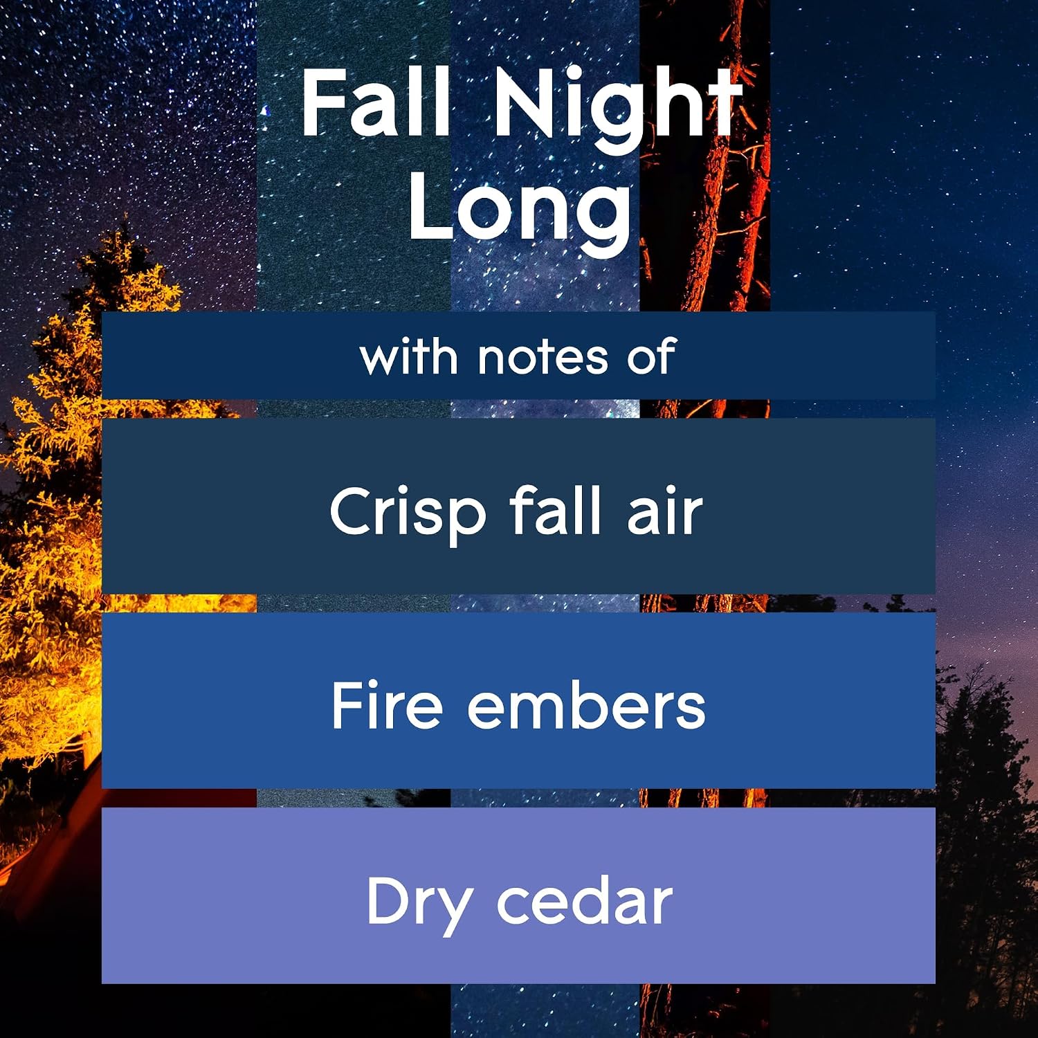 Glade Candle Jar, Air Freshener, Fall Night Long, 3.4 oz, 2 Count