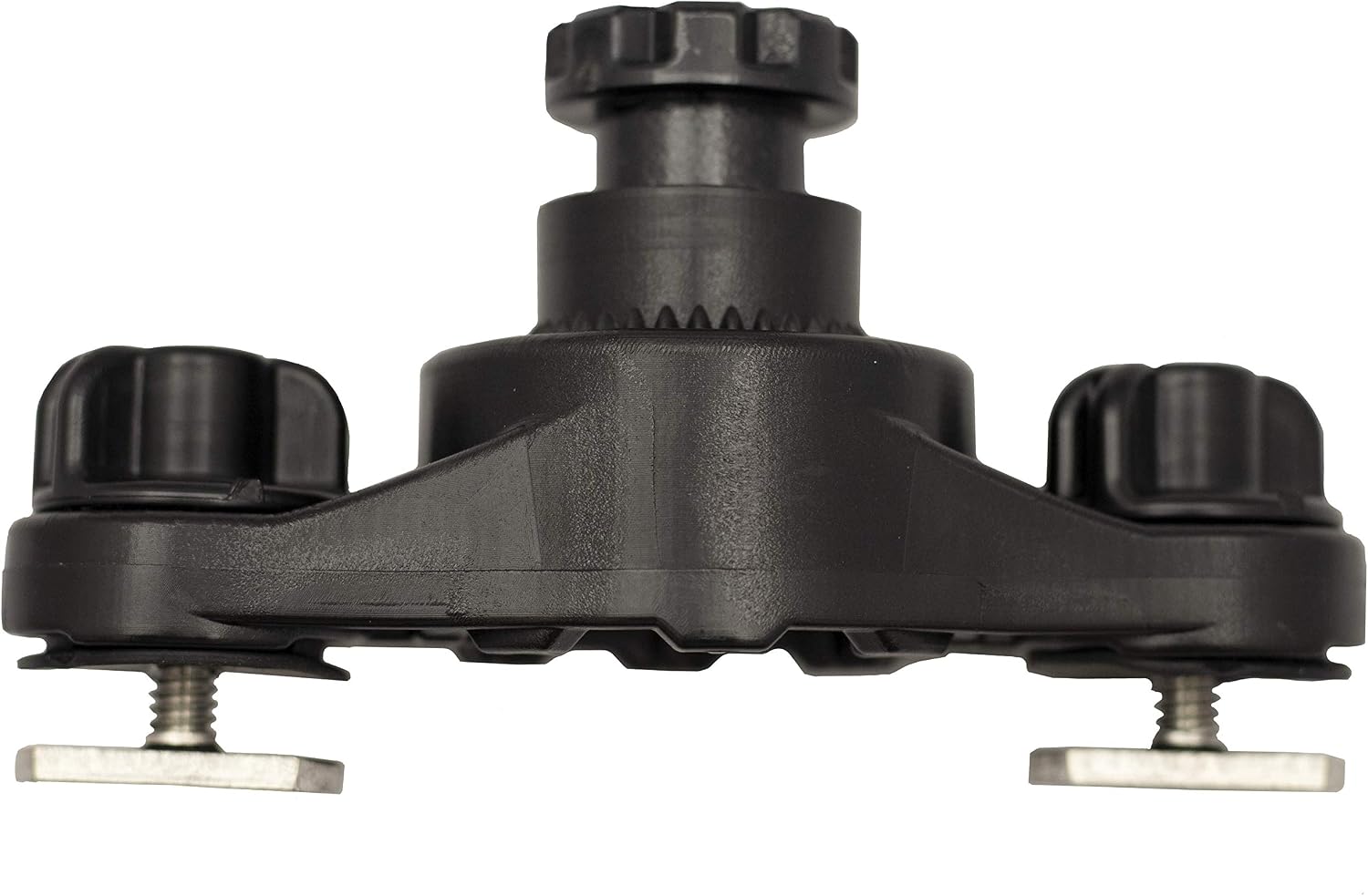 YakAttack HD LockNLoad Track Mount Base | Dual MightyBolt System for Kayak Rod Holders