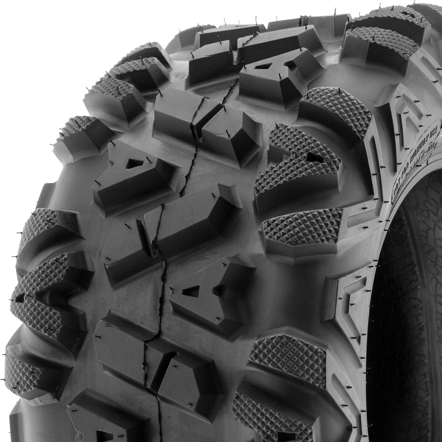 SunF ATV Tires 25x10-12 UTV Tire 25x10x12 All Terrain Off-Road Mud Tires, 6 Ply Tubeless