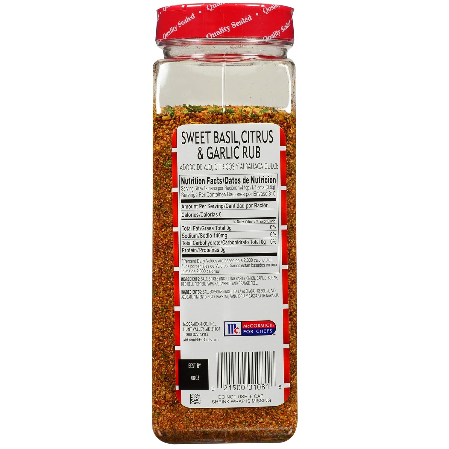 Lawry's Memphis Style Barbecue Rub, 25 oz - One 25 Ounce Container of Memphis Dry Rub, Perfect for BBQ Rub Wings, Ribs, Brisket and More