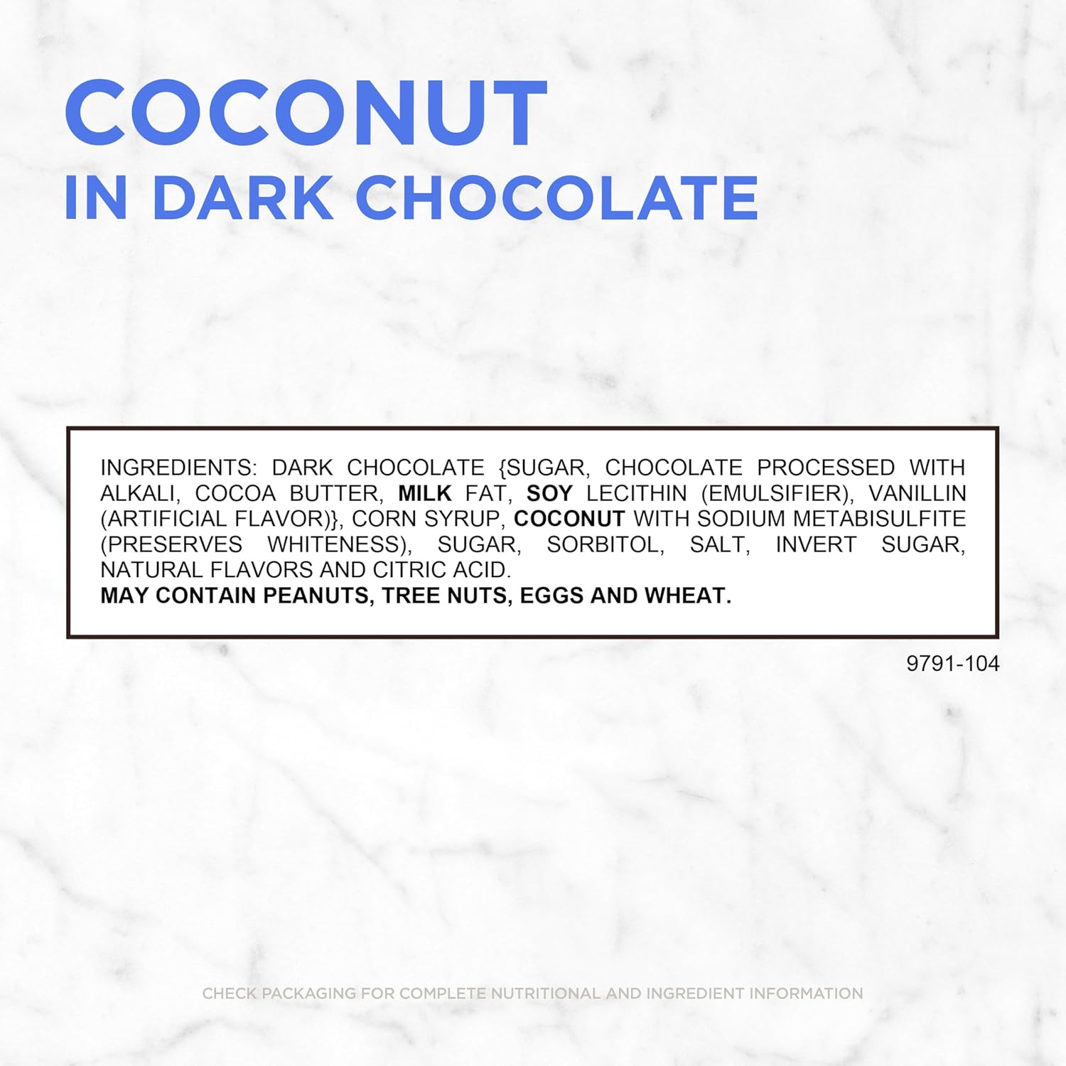 Russell Stover Dark Chocolate Coconut Mini Gusset Bag 6 Ounce Russell Stover Chocolate Coconut Chocolate Candy Bag; Sweet Coconut Covered in Rich Chocolate Candy, Individually Wrapped