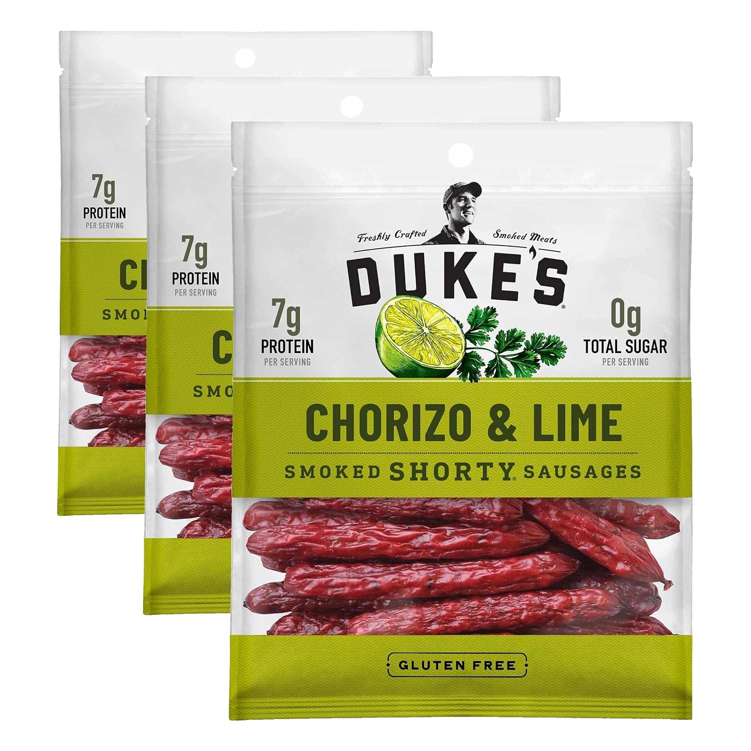 Duke's Pork Chorizo & Lime Smoked Shorty Sausages, 5 oz.