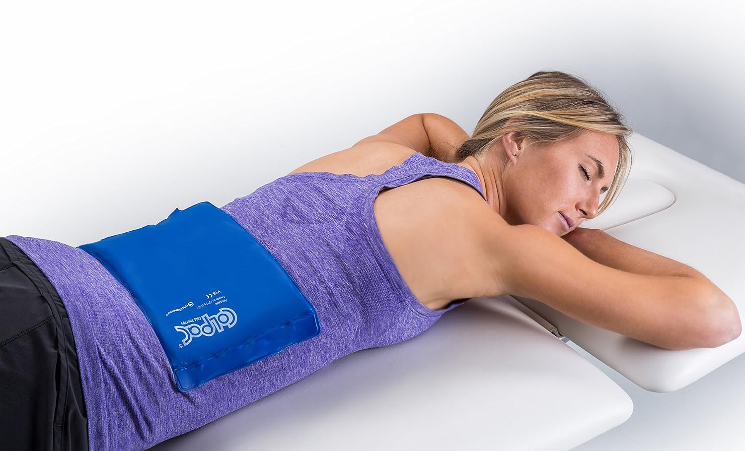 Chattanooga ColPac - Reusable Gel Ice Pack - Black Polyurethane - Standard - 10 in x 13.5 in - Cold Therapy - Knee, Arm, Elbow, Shoulder, Back - Aches, Swelling, Bruises, Sprains, Inflammation