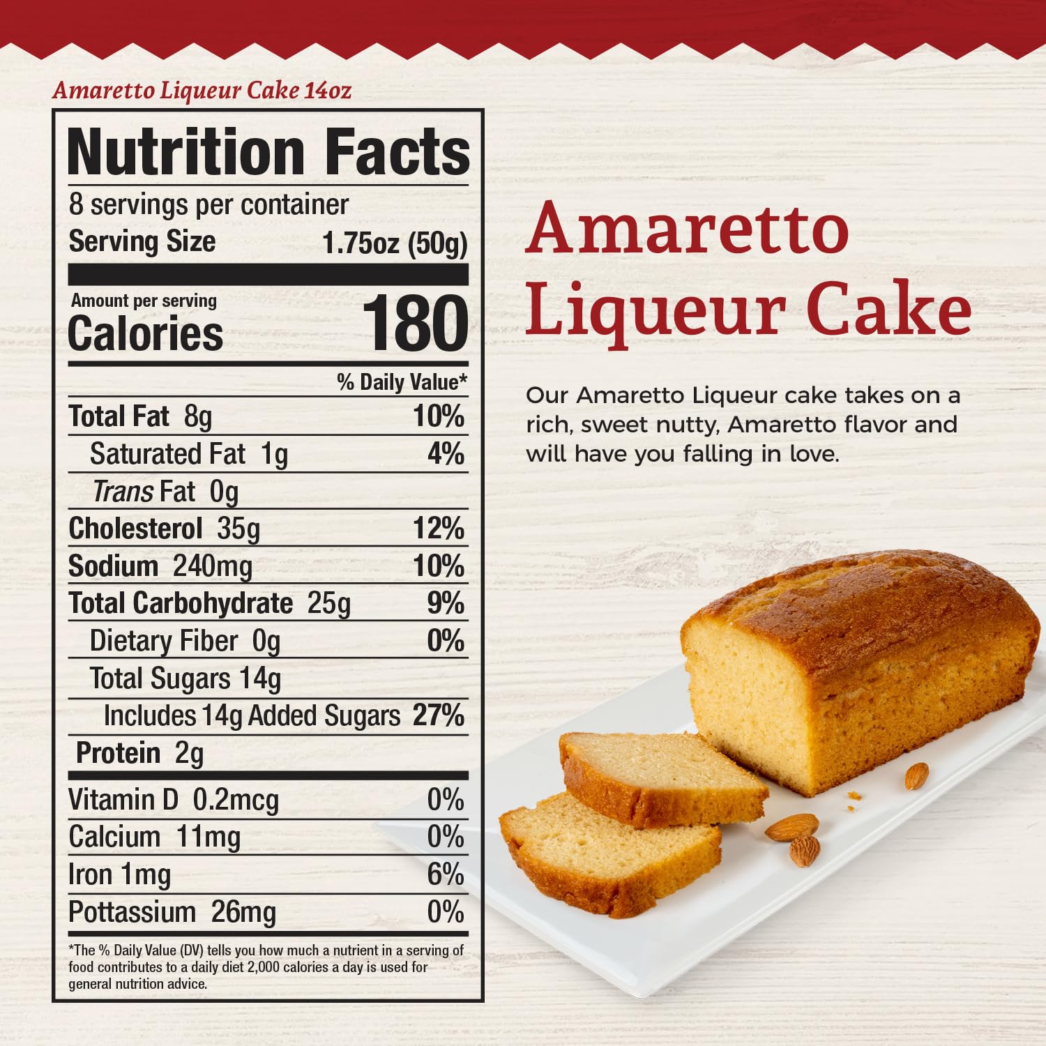 Beatrice Bakery Co. Pineapple Key Lime Liqueur Cake Bar, Gramdma's Freshly Made Liqueur Cake With Lime, Pineapple and Vodka, Est. 1917 (14 oz Box)