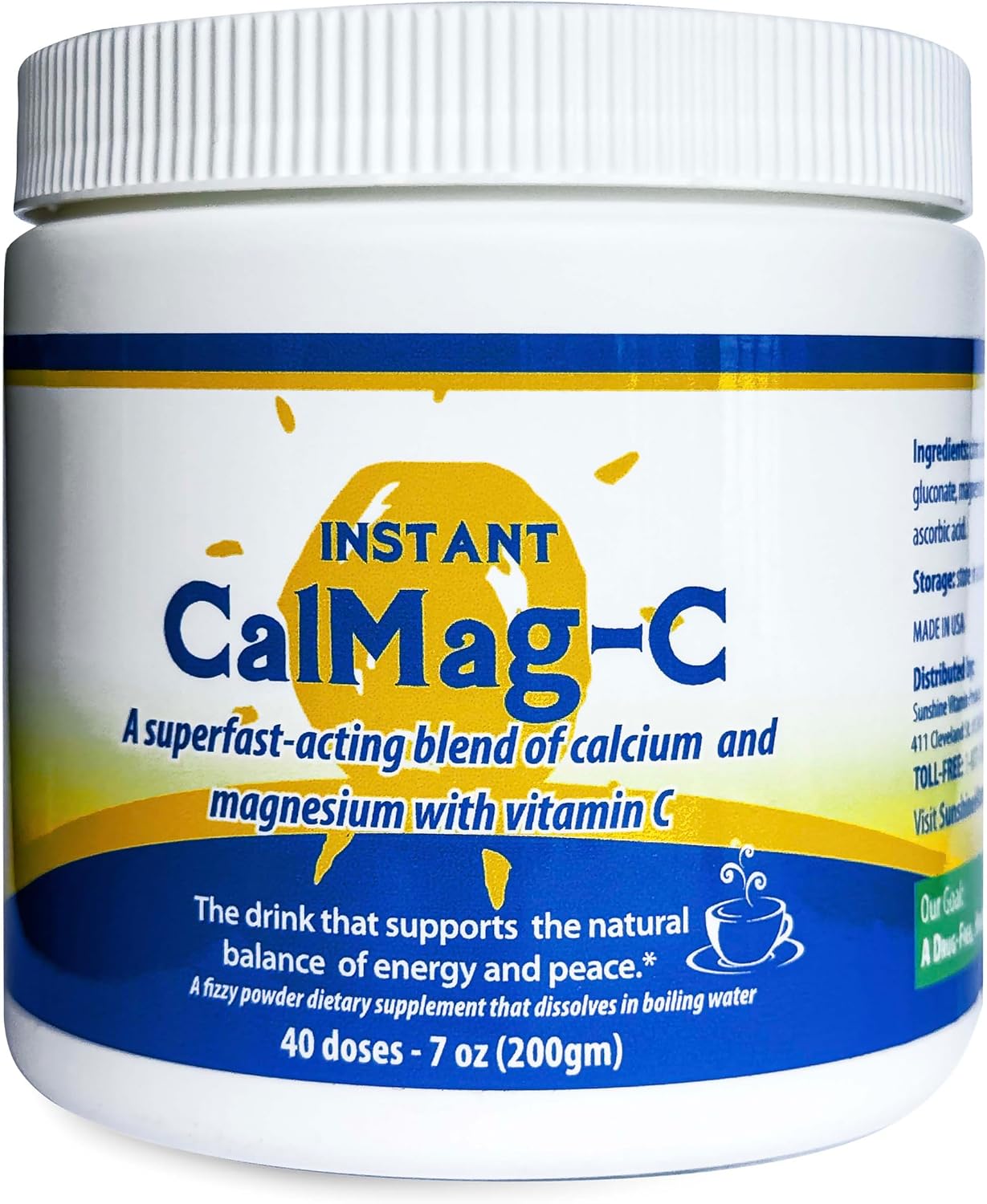 Instant CalMag-C: Fast-Absorbing Calcium & Magnesium & C