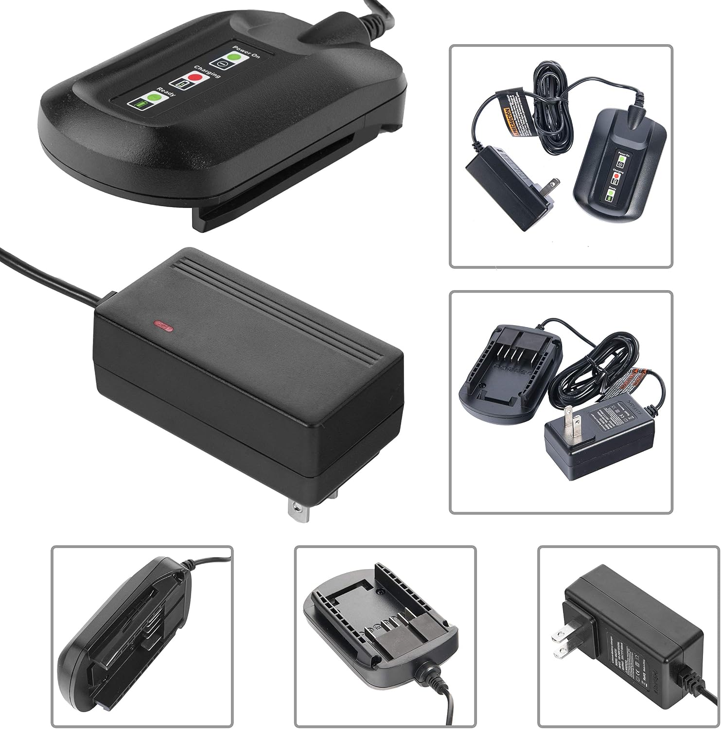 WA3742 Charger for 20V Lithium Battery WA3520 WA3525 WA3578, Cell9102 Replacement Worx Battery Charger 20V WA3732 WA3875 WA3881