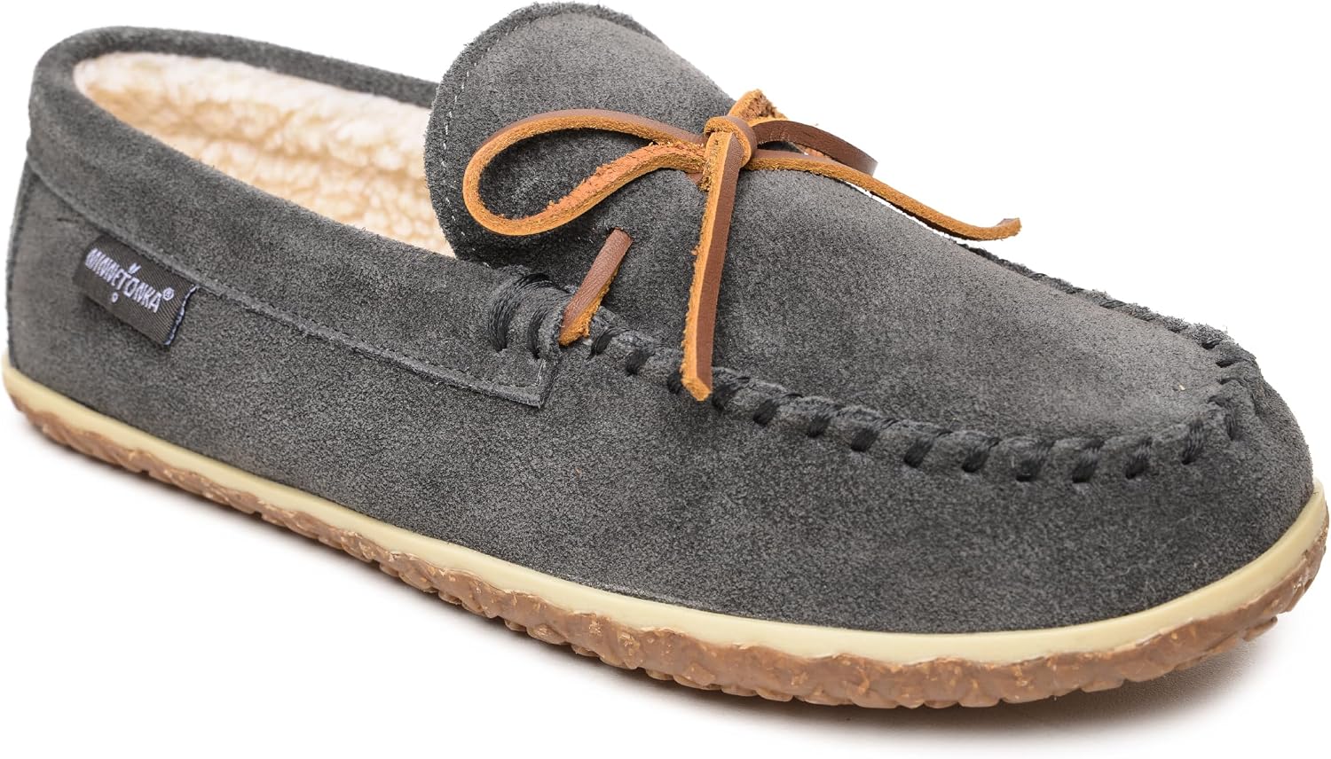 Minnetonka Men's Tomm Suede Leather Moccasins