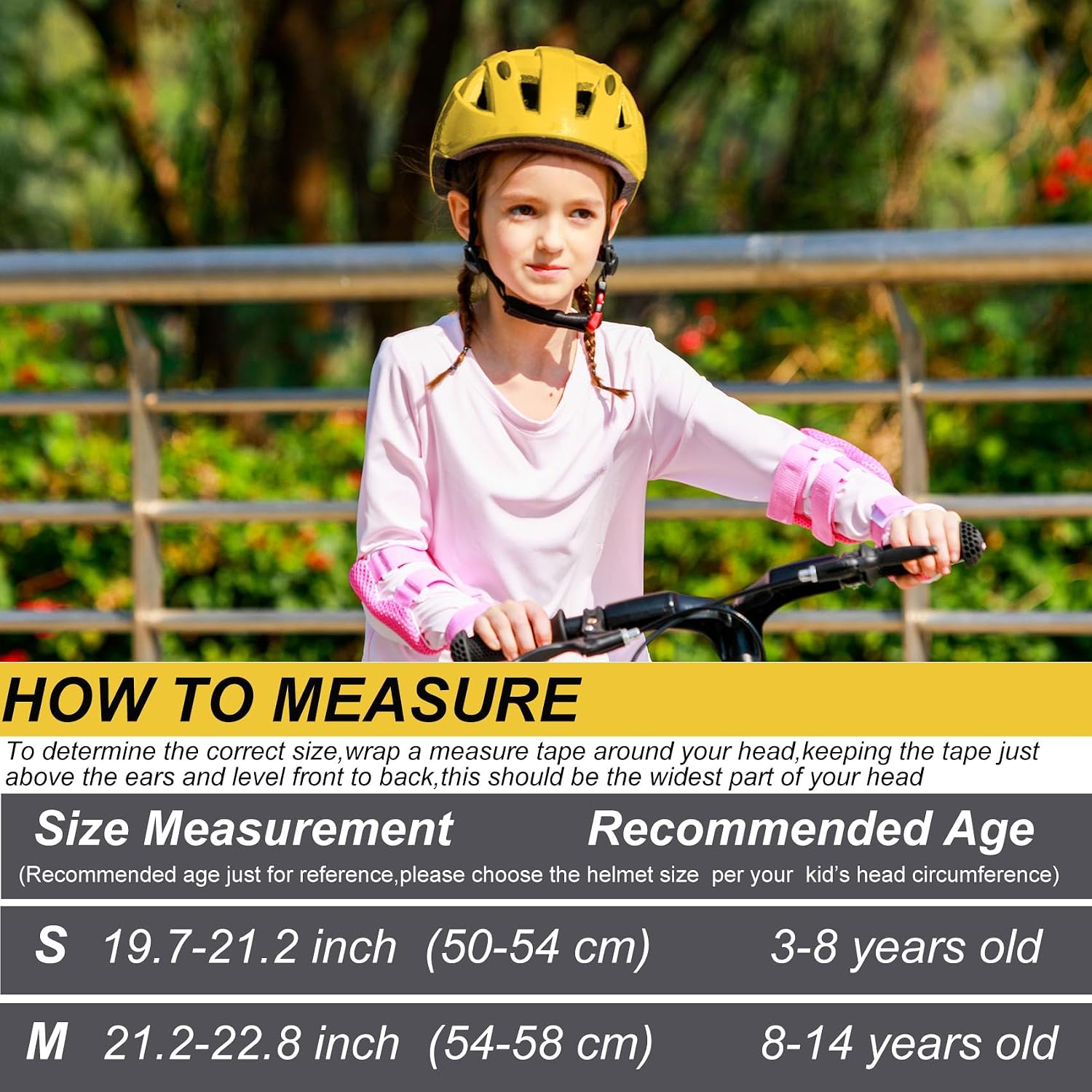 Kids Bike Helmet,2 Sizes for Youth Child Girls & Boys