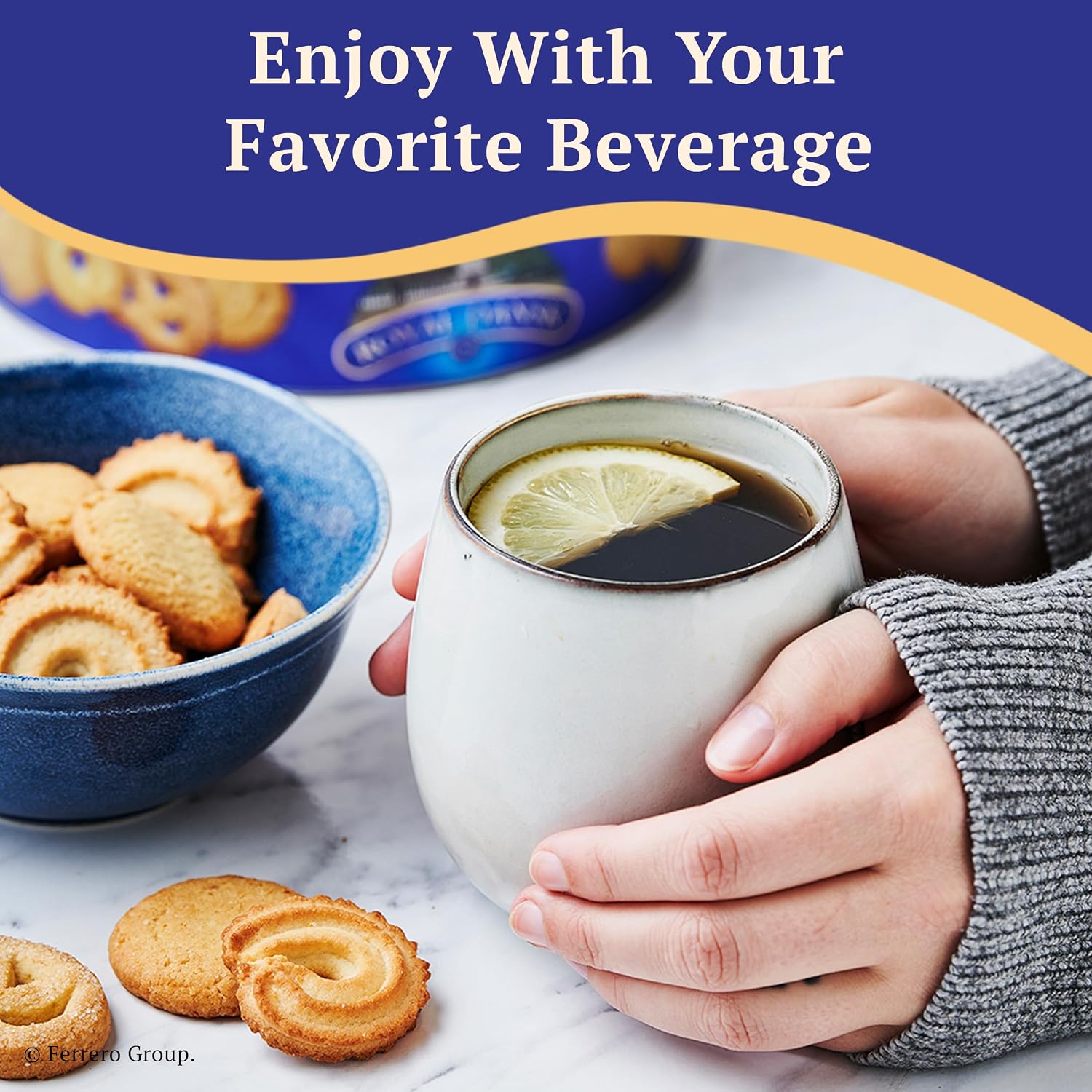 Royal Dansk Butter Cookies, Premium Assorted Cookies Made with Real Butter, Great for Sharing and Hosting, 12 oz