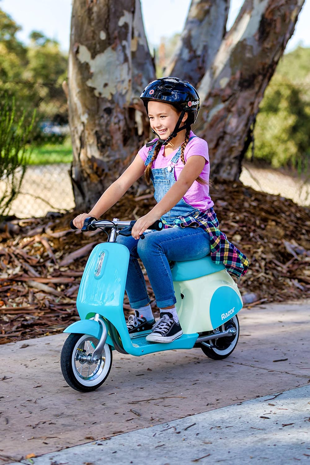 Razor Pocket Mod Petite - 12V Miniature Euro-Style Electric Scooter for Ages 7+, 100-watt Motor, Up to 40 min Ride Time, for Riders up to 110 lbs