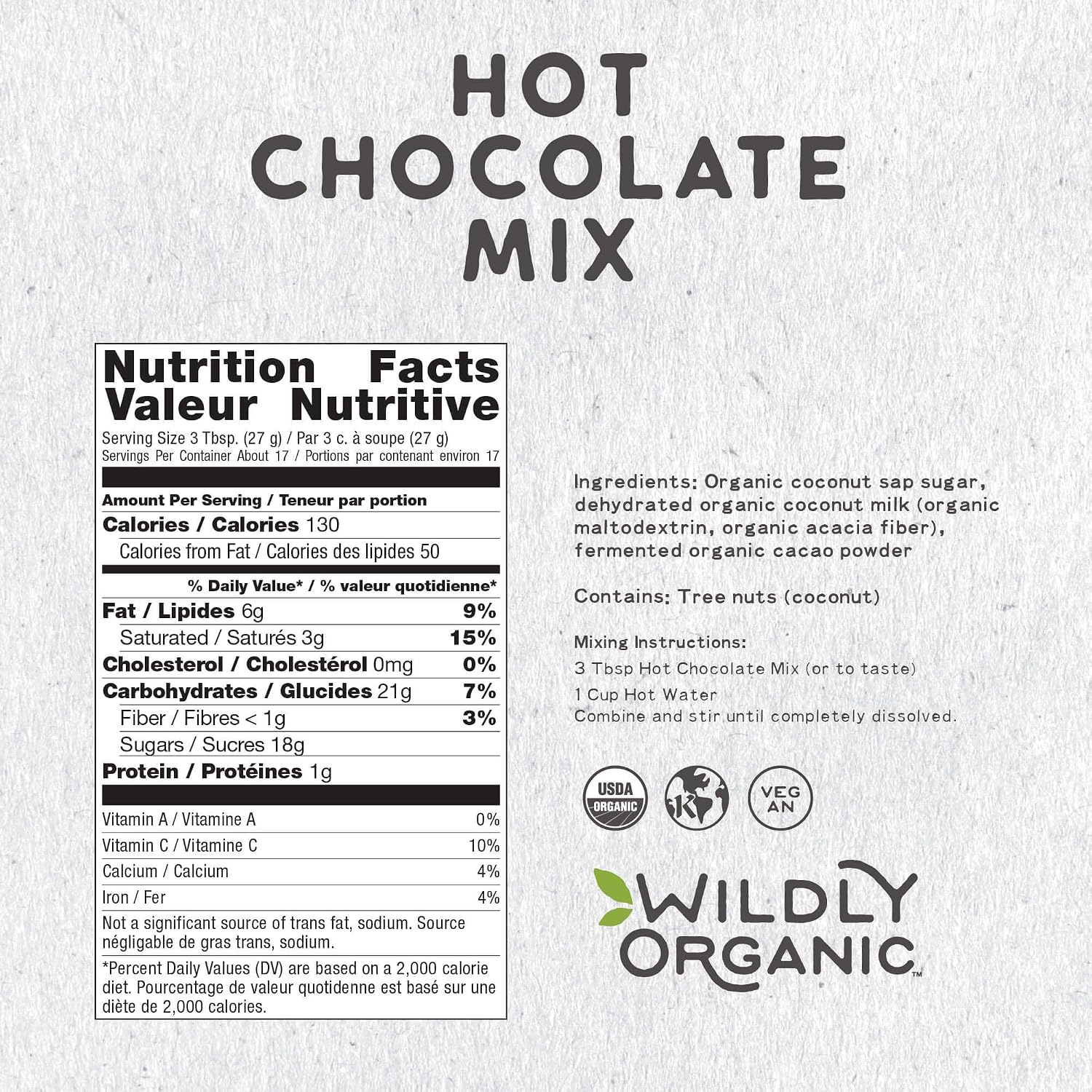 Wildly Organic Fermented Cacao Powder 8 Oz Bag | Perfect for Skin, Smoothies, Yogurt, Oatmeal, Chocolate, Fudge, Baking, & Hot Cocoa