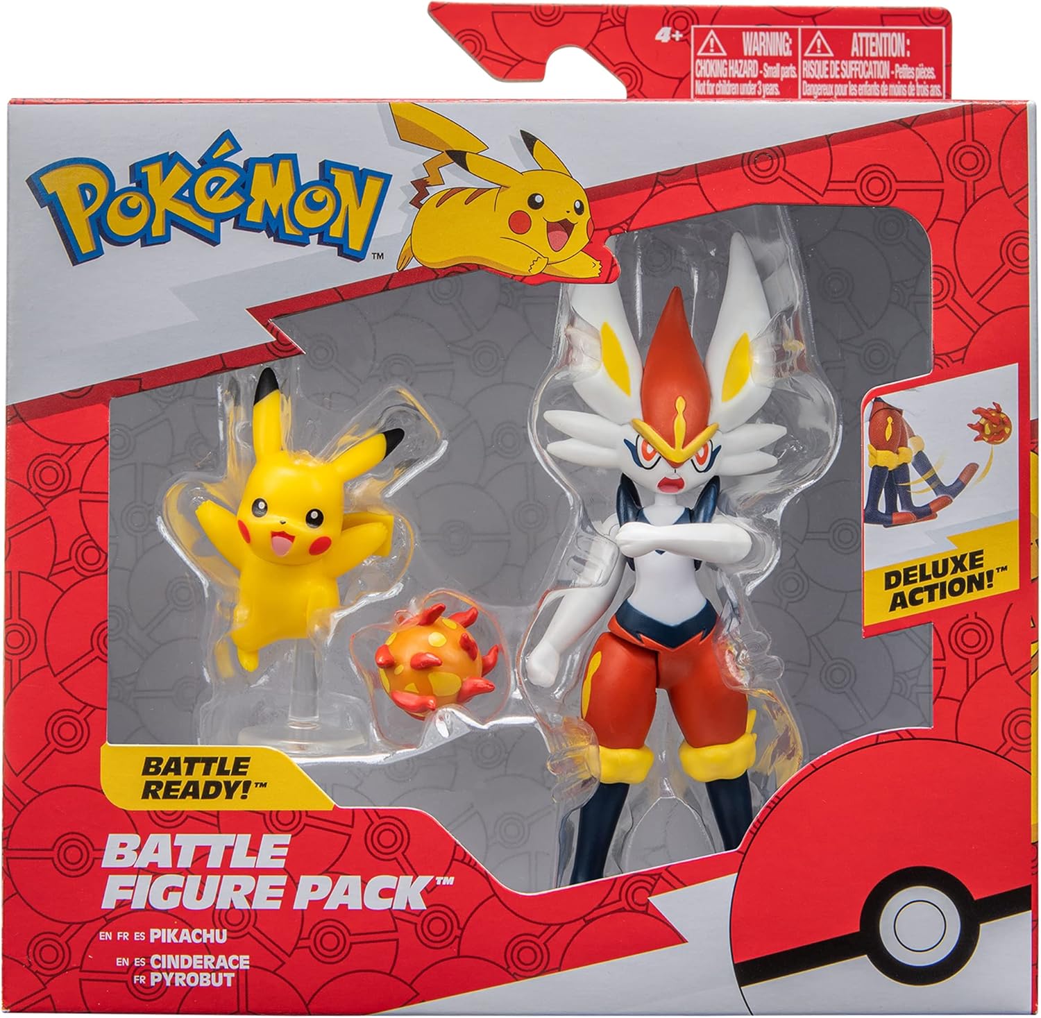 Pokémon Fire and Water Battle Pack - Includes 4.5 Inch Flame Action Charizard and 2" Squirtle Action Figures - Amazon Exclsuive