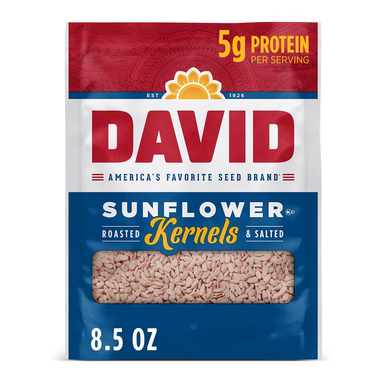 DAVID Sunflower Kernels, Original Flavor, 3.75 oz.