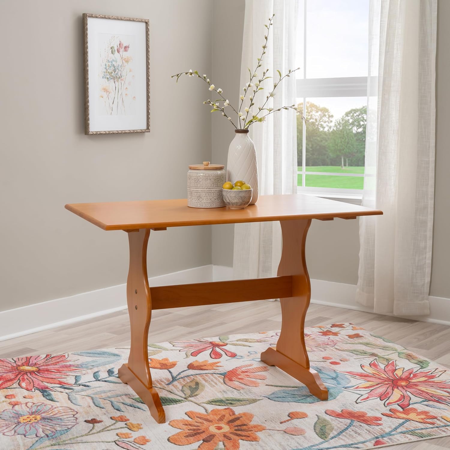 Linon Chelsea Kitchen Nook Table,Brown